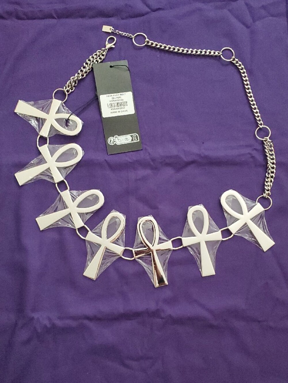*NWT* Killstar Xena Ankh Belt ( Silver) Statement Belt - Picture 16 of 16